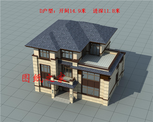 精选五套人气颇高的三层中式别墅,五种户型,五种尺寸