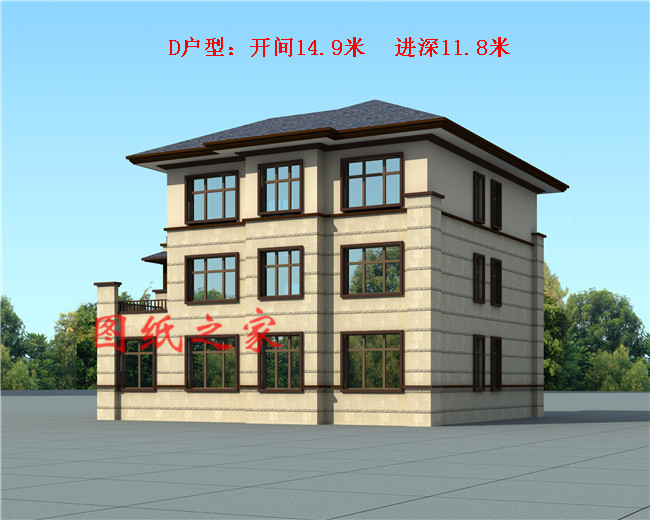 精选五套人气颇高的三层中式别墅,五种户型,五种尺寸