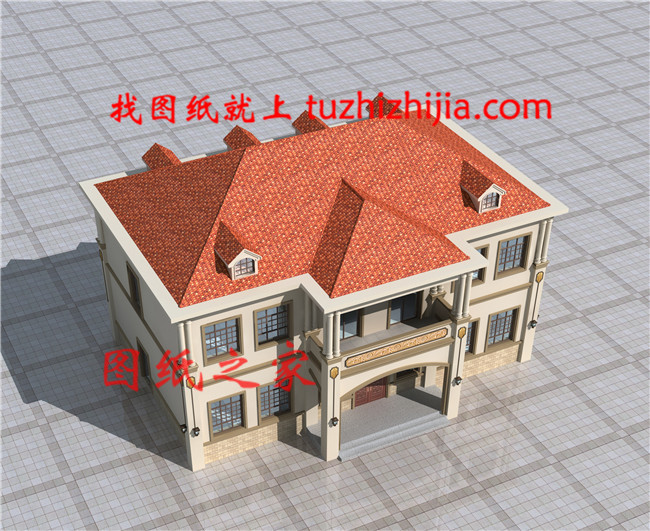 简简单单农村别墅二层三间的房子,好看实惠