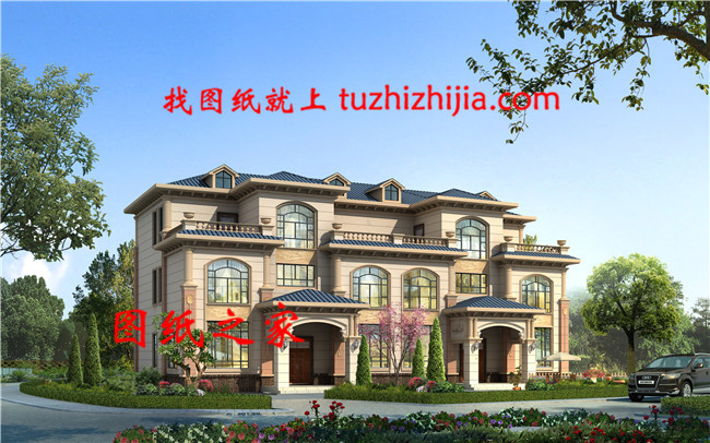 自建三层双拼别墅户型图,完美的户型就是它