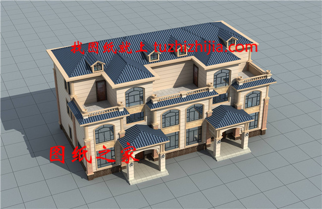 自建三层双拼别墅户型图,完美的户型就是它