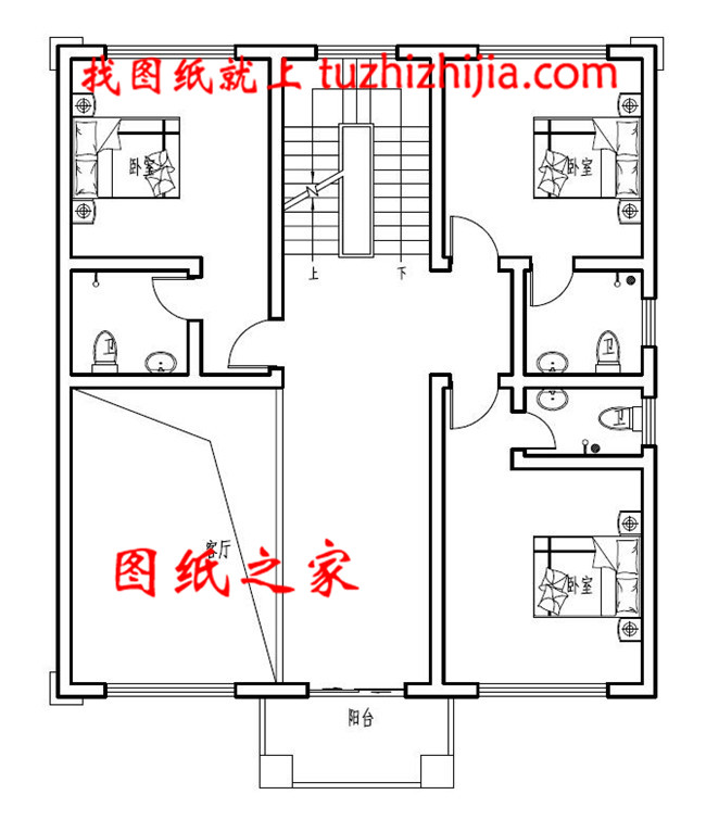 新农村自建三层楼房设计图纸,外观简单大方