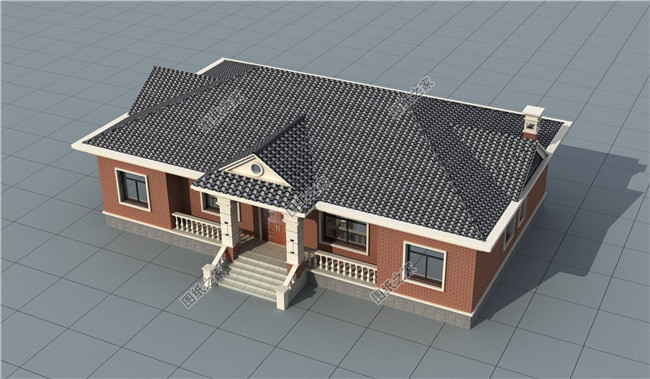 简单实用农村自建一层别墅设计图,20x12米