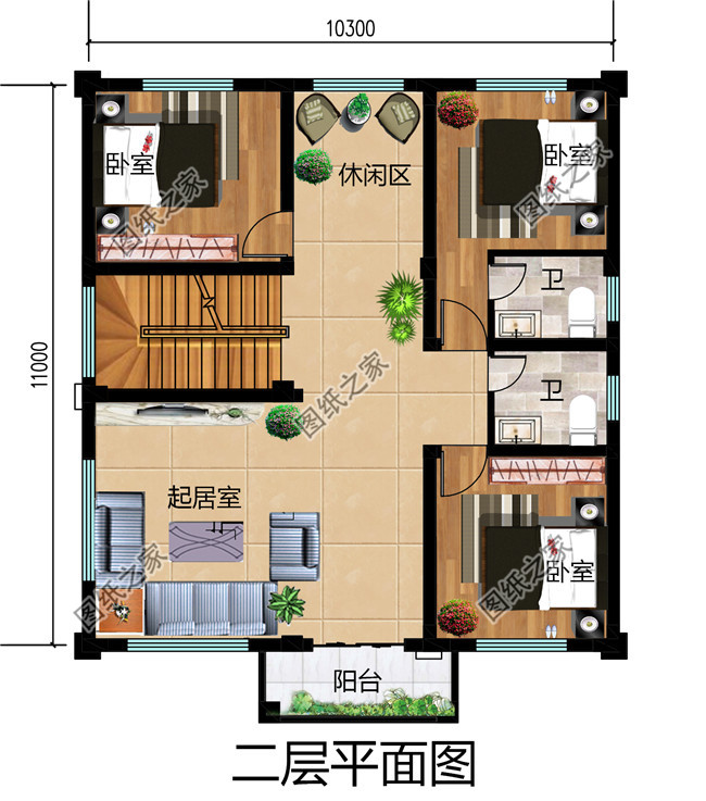120平米农村40万三层别墅自建房款式,简欧风格