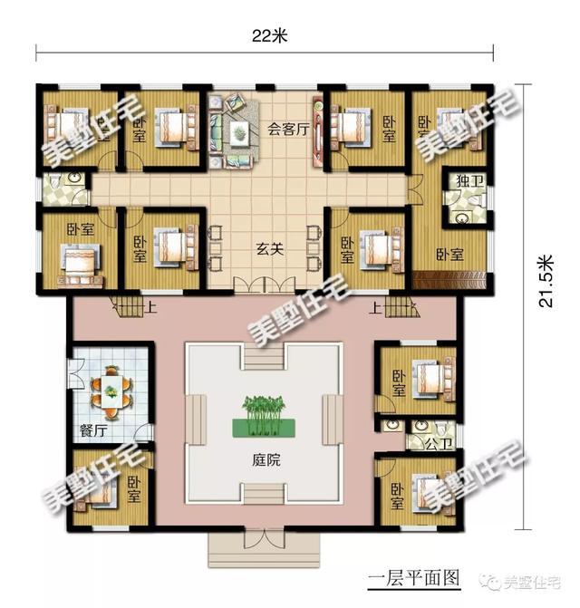3款一层中式别墅养老房户型,最低20来万就能建_盖房知识_图纸之家