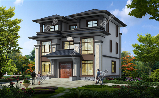 130平新农村三层房屋设计图纸,预算30万以内,盖房推荐