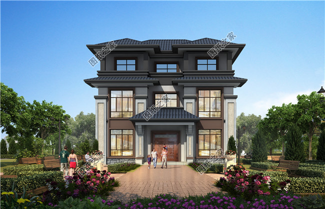 130平新农村三层房屋设计图纸,预算30万以内,盖房推荐