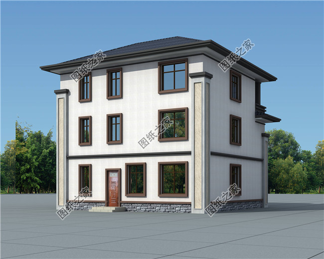 130平新农村三层房屋设计图纸,预算30万以内,盖房推荐