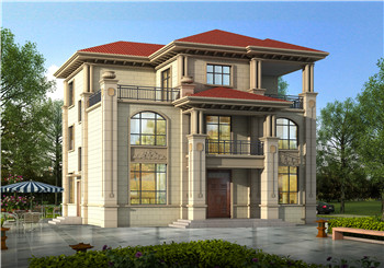 高端大气三层欧式别墅设计图,高档新款外型图片美观时尚