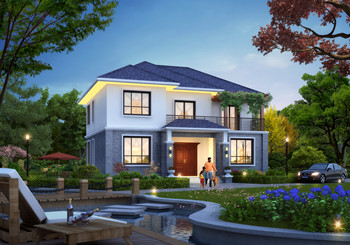 占地130平方米中式二层小楼房设计图纸,农村自建户型实用