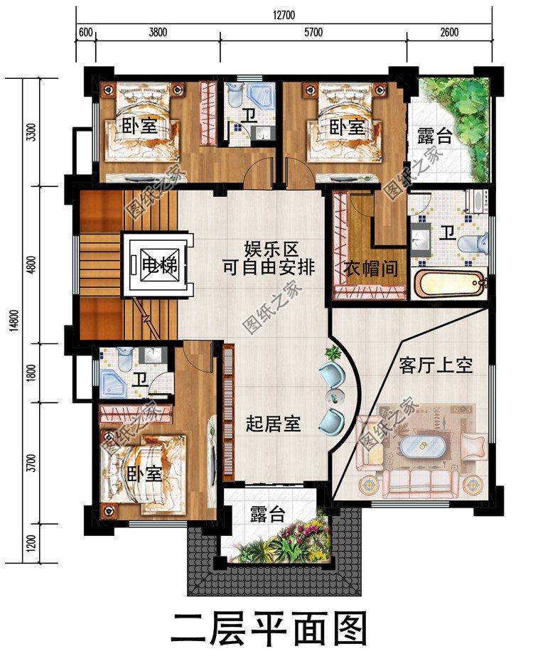 人气颇高的三层新中式别墅方案,五种户型,五种尺寸