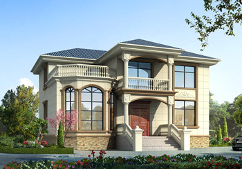 时尚漂亮的二层小洋楼设计图,设计师建房都选这个方案