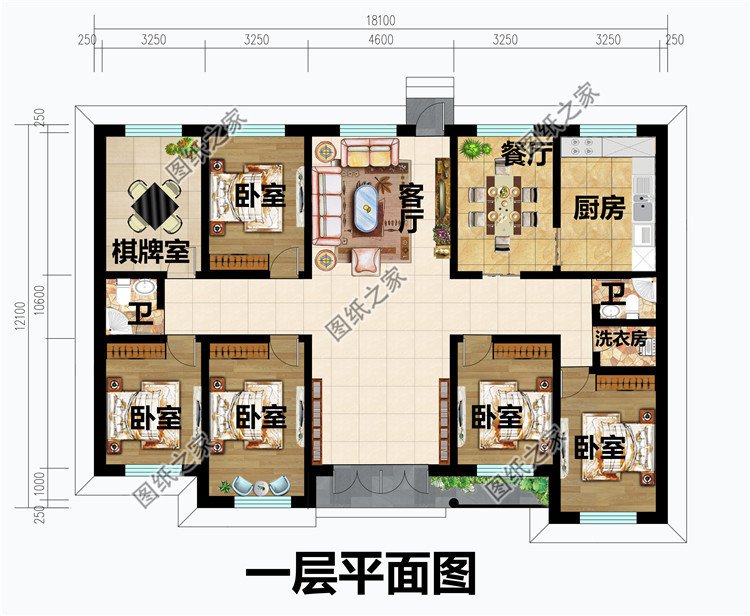 乡下建房一层户型图及全套图纸养老房还是一层好