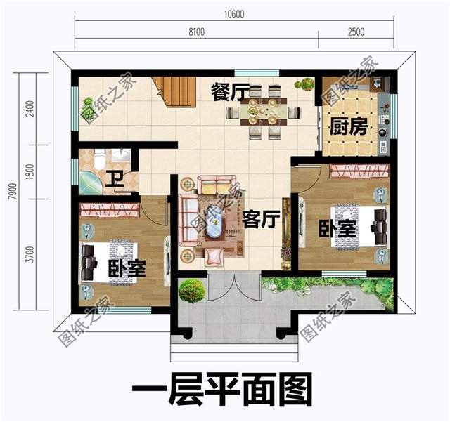 农村一层经济实惠自建房,价美还好看,骨子里流露出的优雅_盖房知识_图纸之家