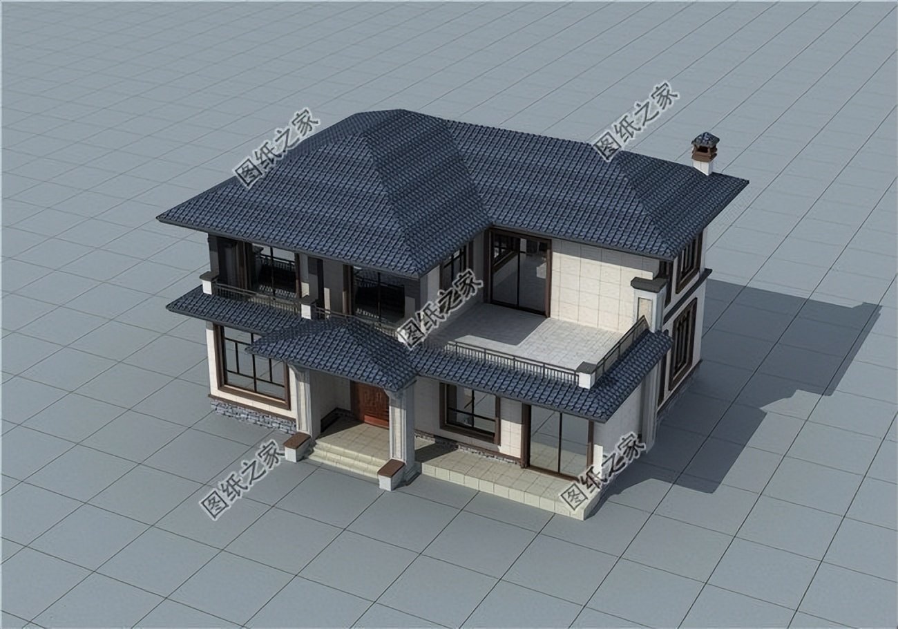 农村新中式自建别墅设计,给人古朴韵味、清雅别致的经典享受_盖房知识_图纸之家