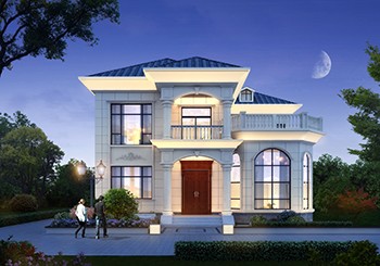 农村二层复式小别墅设计,进深12米,农村建房最受欢迎的款