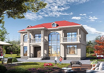 四间两层实用简约的住房设计图,毛坯24万,农村建正合适