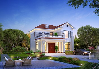 农村二间二层房子设计方案图,造型小巧精致,10米乘12米