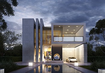 二层气质现代小洋楼设计图,堪比城市别墅,全村最美没商量