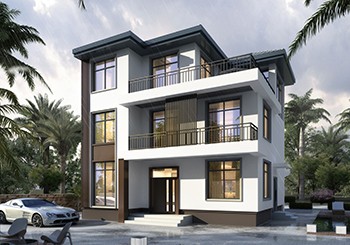 小户型三层现代风别墅设计图,可别再说农村不适合现代风了