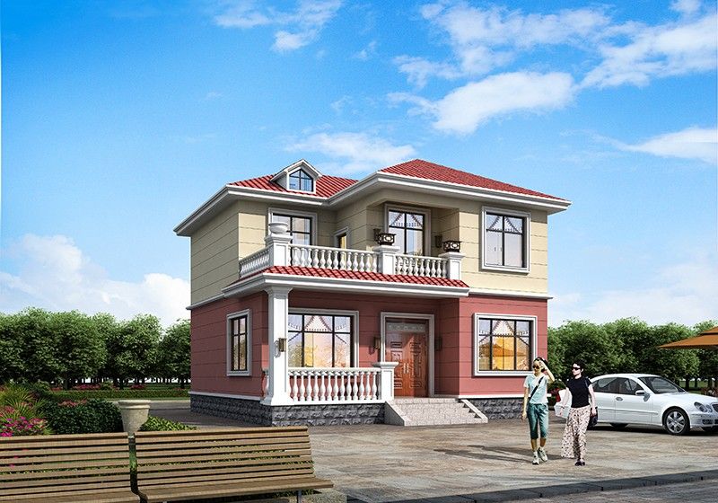 农村二层别墅优选设计图,户型小巧精致,颜值与实用并存!