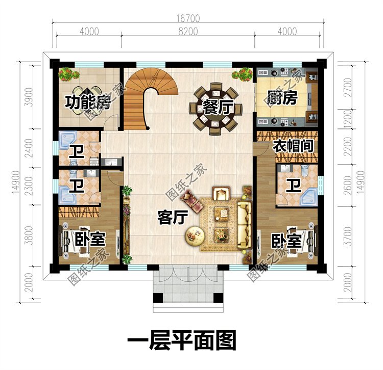 二层复式农村自建房2