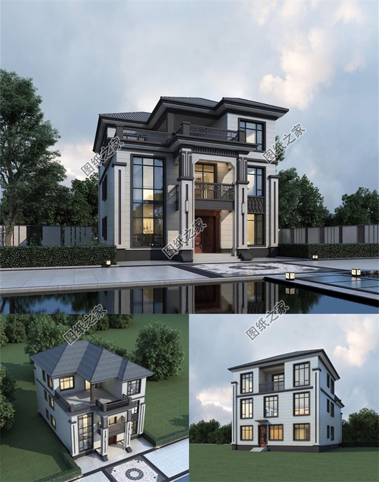 新中式三层别墅1