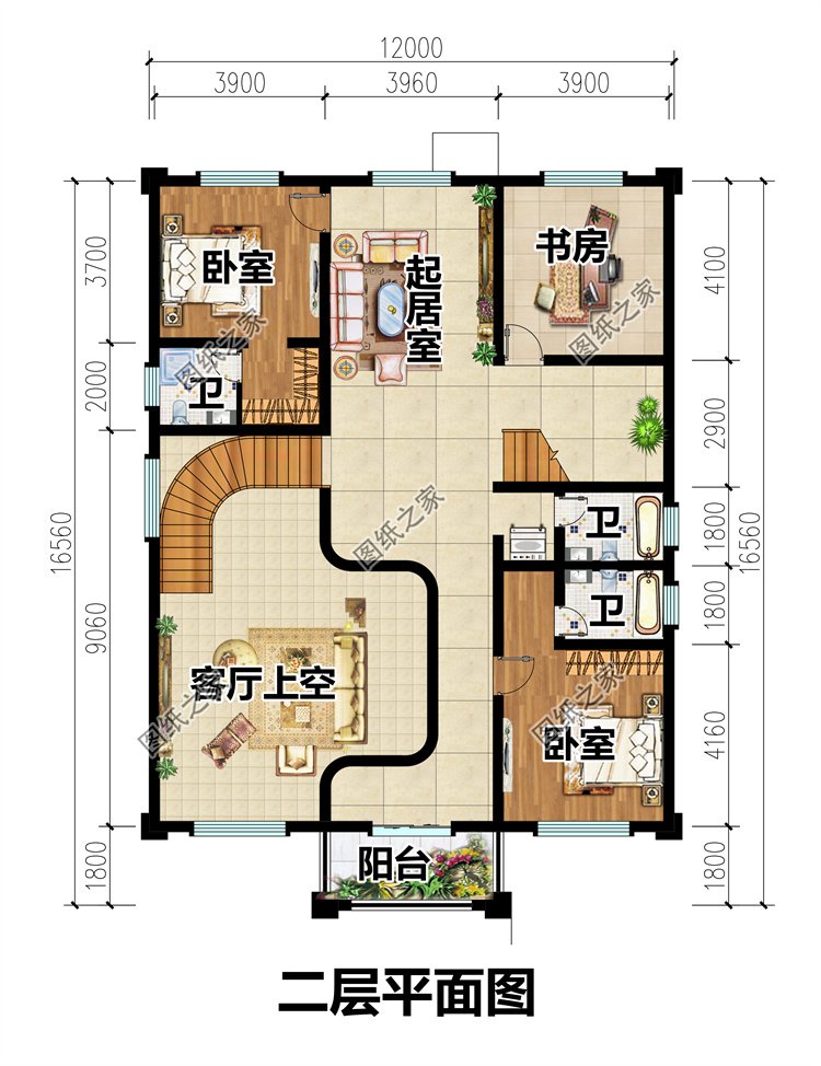 新中式三层别墅3