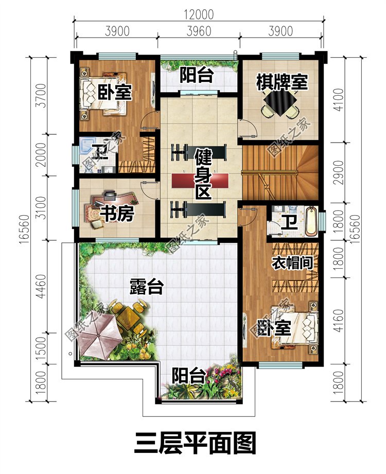 新中式三层别墅4