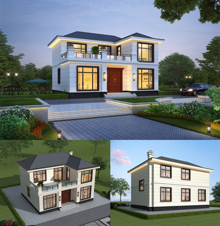 二层农村自建房别墅设计1