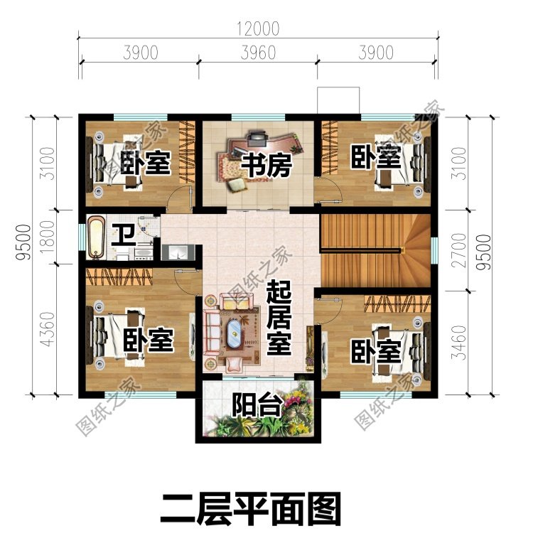 流行款!二层官帽房别墅设计图,寓意升官发财添贵气,大气与文化底蕴共存!